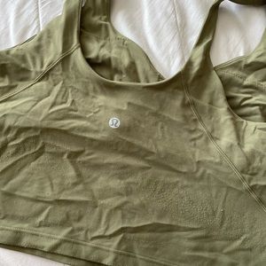 Lululemon align tank size 14 good condition Olive Green